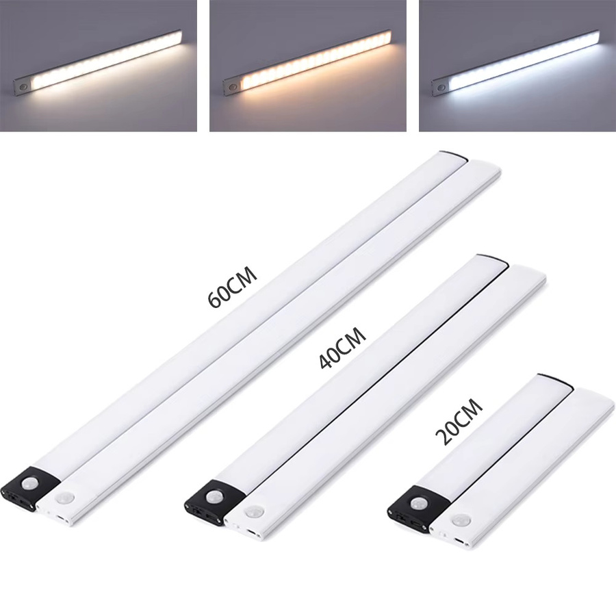 Pzsunly LED Nachtlicht mit Bewegungssensor und USB-Anschluss, 3 Farben in einem, weiß - Bild 4