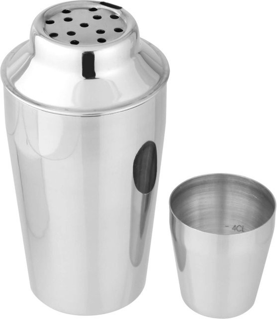 Fackelmann Cocktailshaker aus Edelstahl in Silber mit Messskala und Non-Drip-Funktion, 400 ml - Bild 1