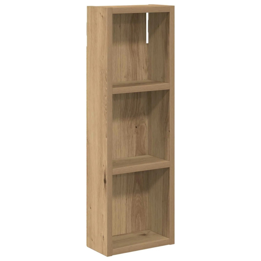 vidaXL Badezimmer-Wandschrank aus Holz in Eiche Optik, Braun, B/T/H: 20 x 10 x 60,5 cm - Bild 2