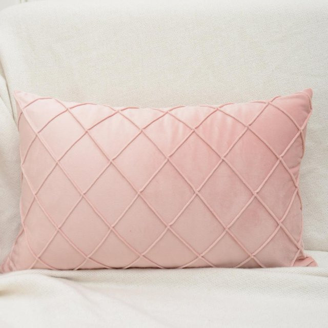 JMG Clothing Dekorative Kissenhülle aus Samt in Pink, Rechteckig, B/H: 50 x 30 cm - Bild 1