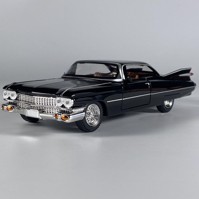 Linyi toy car Cadillac Eldorado Biarritz 1959 Serie 62, Metallmodell, Maßstab 1:24, grau, ab 14 Jahren - Bild 1