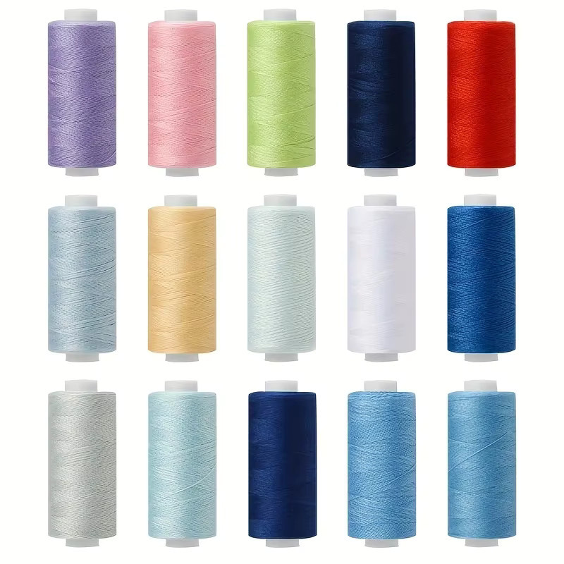 10er Packung Polyester-Nähgarn in verschiedenen Farben für DIY-Nähen und Sticken - Bild 2