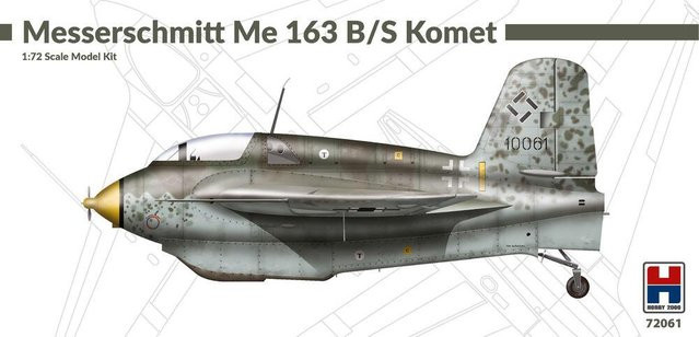 Hobby 2000 Messerschmitt Me 163 B/S Komet, Modell, 1:72, Grau - Bild 1