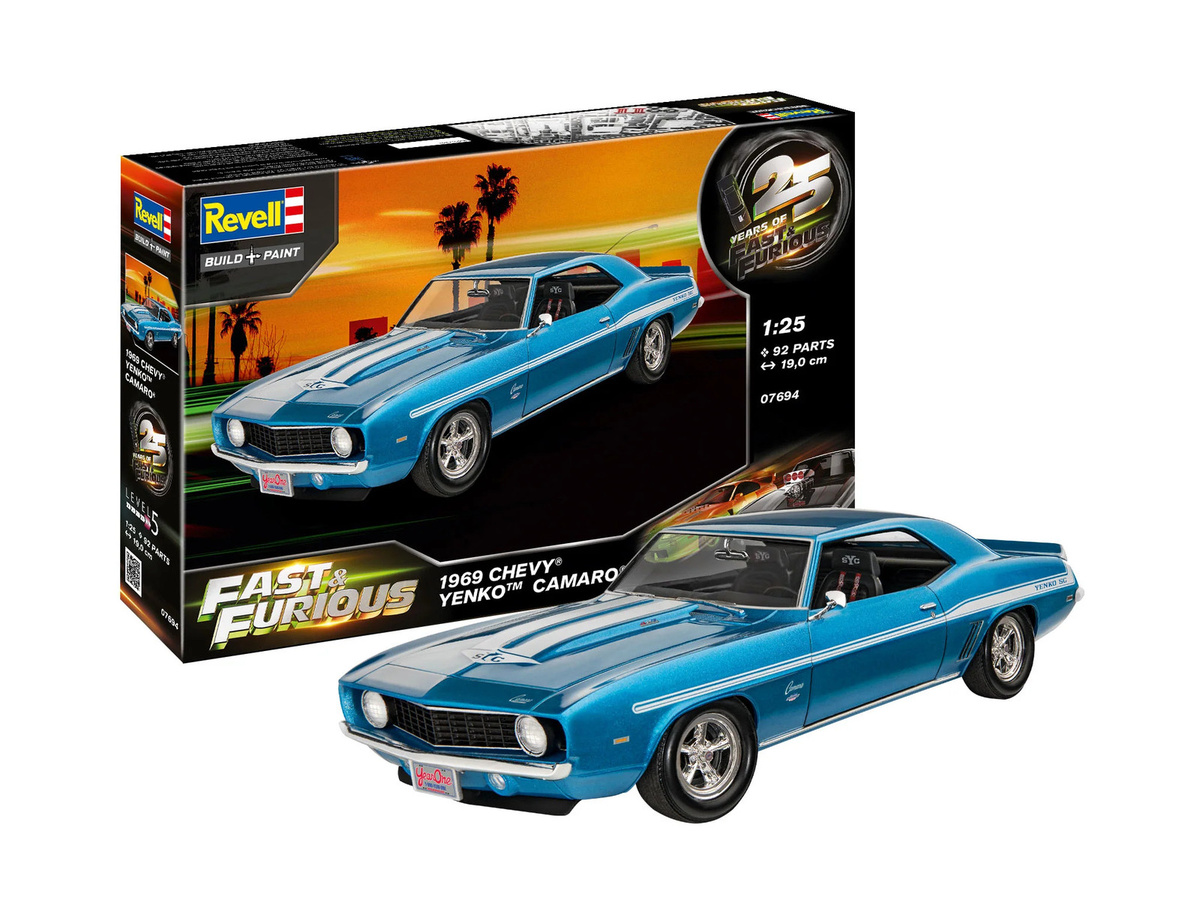 Revell Fast & Furious Chevrolet Camaro Yenko 1969, Modellauto, 1:25 - Bild 2