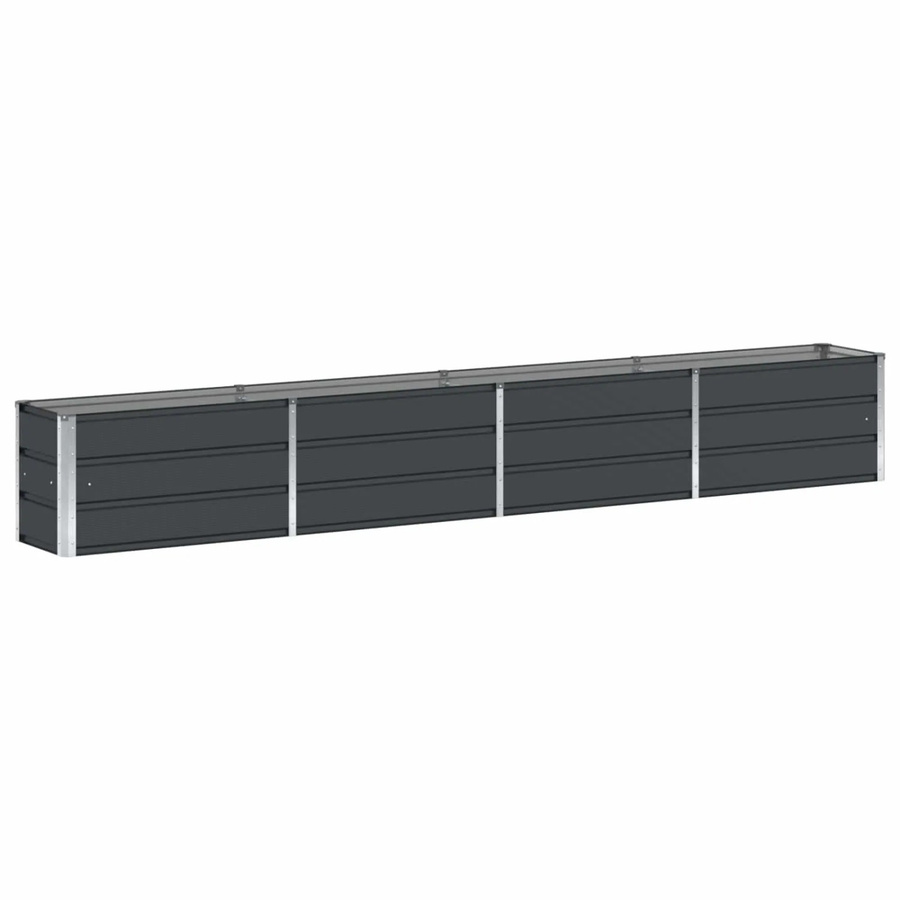 vidaXL Pflanzkübel aus Stahl in Anthrazit, B/T/H: 320 x 40 x 45 cm - Bild 2