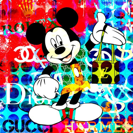 Acrylglasbild Graffiti Street-Art von queence, Multicolor, B: 50,0 cm, H: 50,0 cm