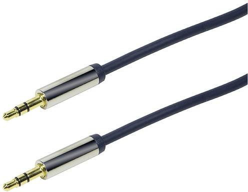 LogiLink CA10150 Klinke Audio Anschlusskabel mit 3,5 mm Jack in Dunkelblau (matt), Länge: 1,5 m - Bild 1