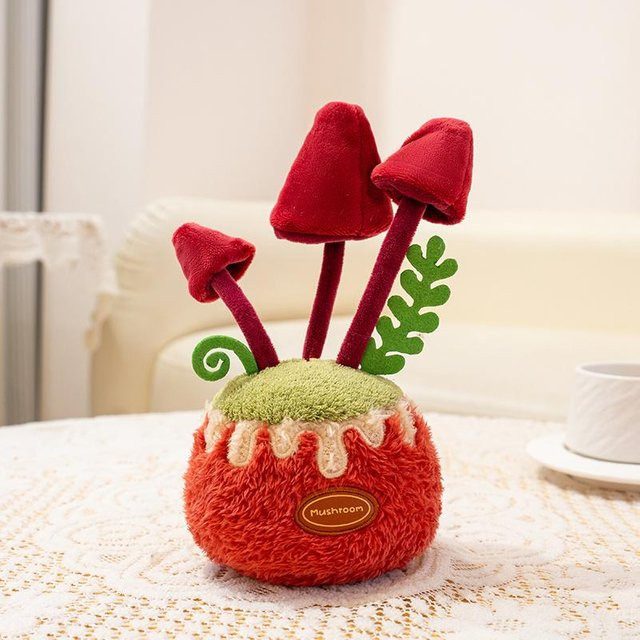 Yiran Health & Beauty Plüsch-Pilz-Kollektion, Roter Fliegenpilz, 22cm - Bild 1