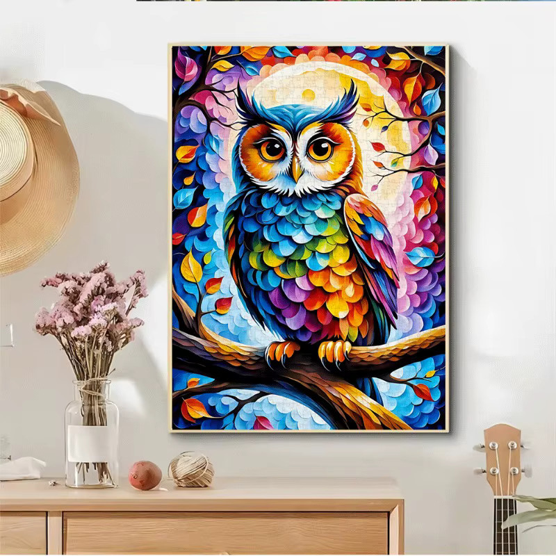 AZNM Eulen- und buntes Puzzle, 1.000 Teile - Bild 2