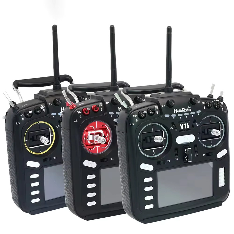 HelloRadio V16 Pro V16 V16 Max ELRS, 4-in-1 Multi EDGETX Hall Gimbals Fernsteuerung, black - Bild 5