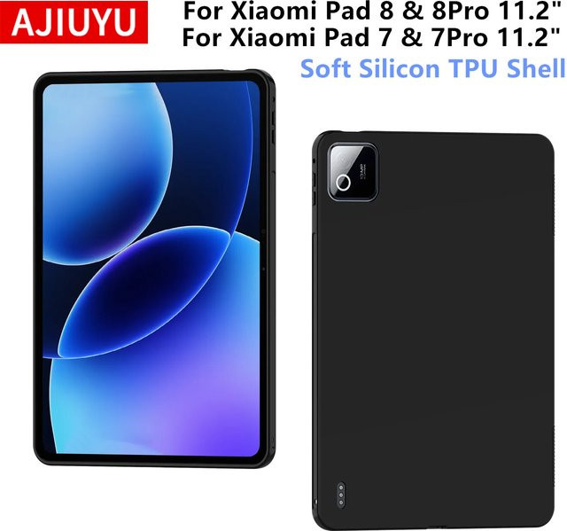 Xiaomi Silikonhülle für Xiaomi Pad 8 und Pad 7 Pro 11,2 Zoll in Schwarz - Bild 1