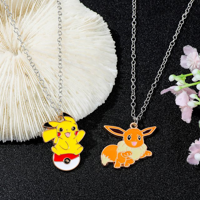 TAKARA TOMY Pikachu-Halskette, Silber, Unisex - Bild 1