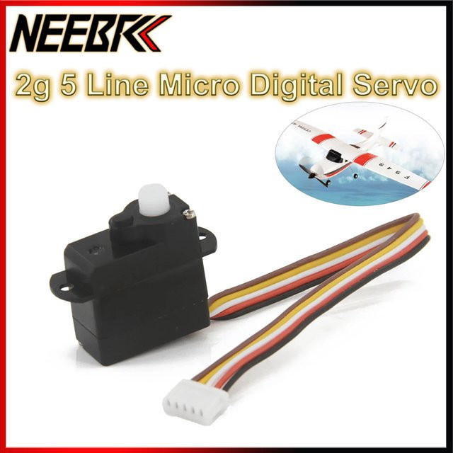NEEBRC Mikro-Digitalservo, 5-Kabel-Verbindung, für RC-Drohnen, Mini-Flugzeuge, FPV-Drohnen, Hubschrauber F949 - Bild 1