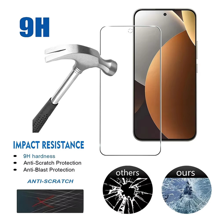3er-Set Displayschutzfolie aus gehärtetem Glas für Xiaomi Redmi Note 15 Pro 5G, Note 14, 14S, 13, 12, 11 Pro Plus sowie Note 12S, 11S und 10S, transparent - Bild 3