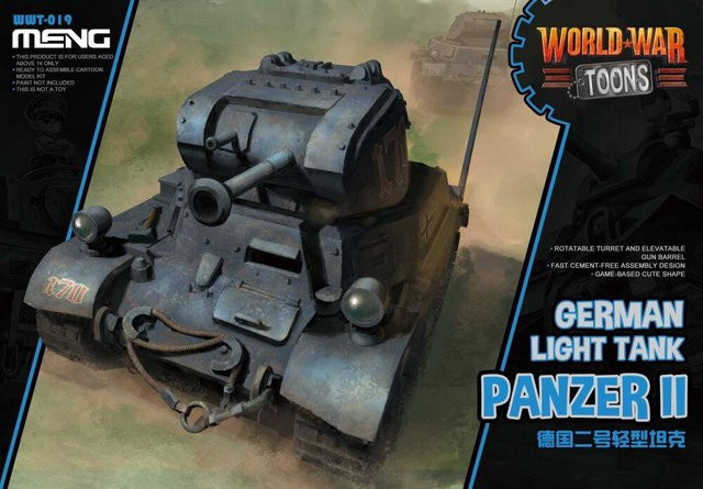 MENG Models German Light Tank Panzer II, Fahrzeug, Grau, ab 14 Jahren - Bild 1