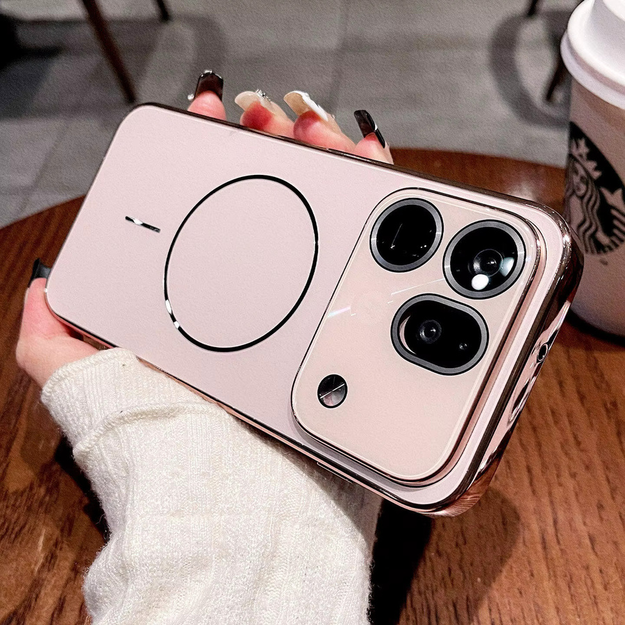 Luxuriöse magnetische Handyhülle mit Laser-Glanz für OPPO Find X9 Ultra X9S Pro X8S Plus X8 Pro in Gold oder Weiß mit Kamera-Schutzfolie und stoßfester Abdeckung - Bild 2