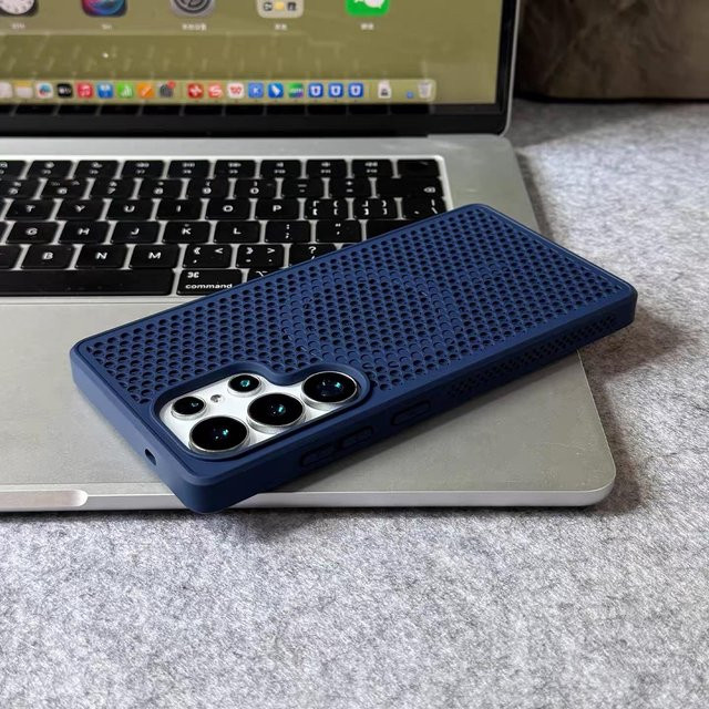MagSafe Magnetisches Ladecase für Samsung Galaxy S22 Ultra 5G mit Wärmeableitung und Kühlfunktion in Blau - Bild 1