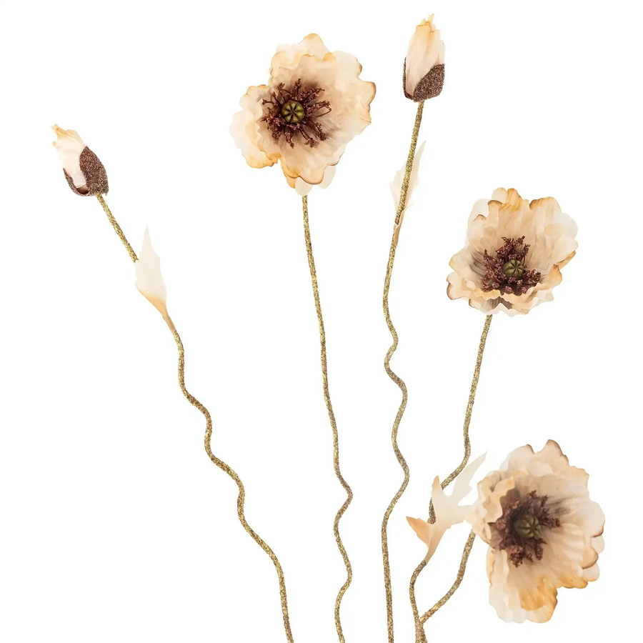 Bloomingville Mohn Deko-Blume in Beige im skandinavischen Stil - Bild 1