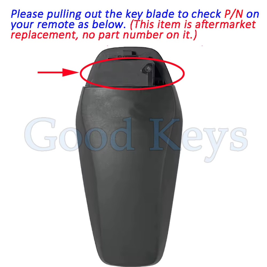 KEYECU Smart Remote Key Fob mit ID46 Chip für BYD Qin PLUS DM-i, Qin PLUS EV, Yuan PLUS und SONG, Farbe: Schwarz - Bild 1