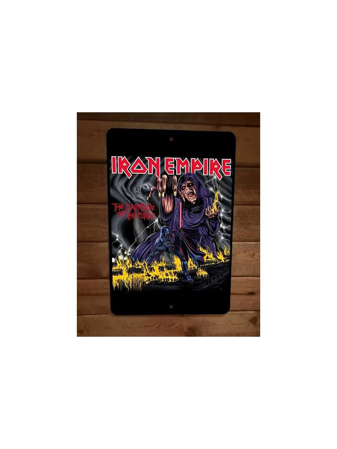 Iron Empire Metall-Wandschild Dark Side of the Force, rechteckig, mehrfarbig, B/H: 20 x 20 cm - Bild 2