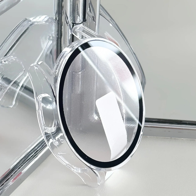 Samsung Galaxy Watch Zubehör, Hülle mit gehärtetem Glas und PC-Stoßstange, transparent - Bild 1