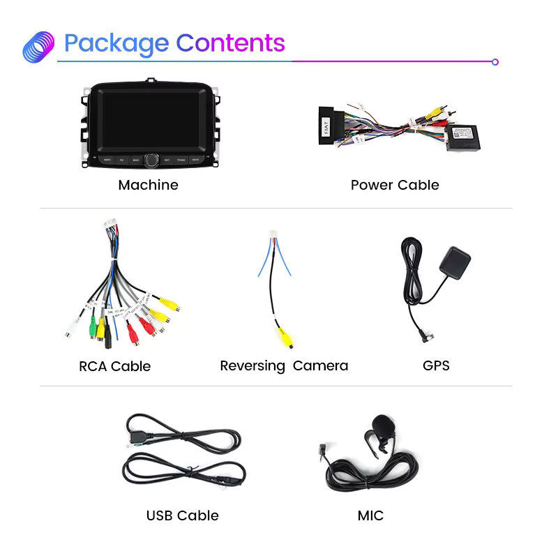MEKEDE Android 15 Multimedia Autoradio mit GPS und Bluetooth für Fiat 500L 2013-2019 in Schwarz - Bild 4