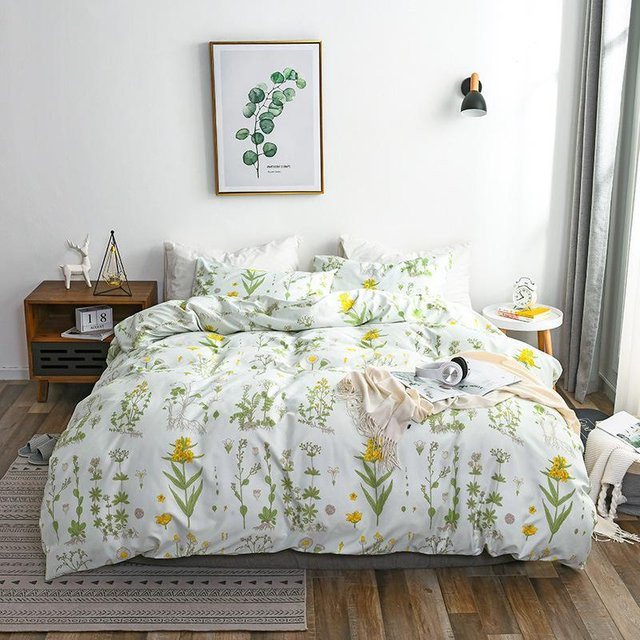 Bettwäsche-Set Your Warm Home mit Karomuster in Weiß, bestehend aus Bettbezug und Kissenbezug, B/H: 180 x 210 cm, Kissen: 50 x 70 cm - Bild 1