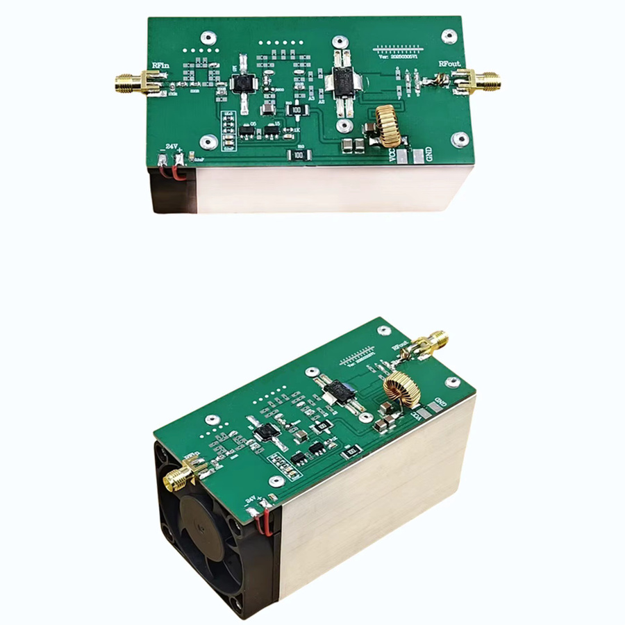 cmaos UHF RF Funk-Leistungsverstärker AMP DMR 433MHz 40W mit Kühlkörper - Bild 2