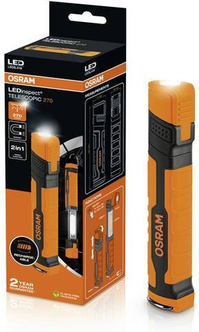 OSRAM LEDinspect TELESCOPIC 270 Arbeitsleuchte mit LED und Akku, 270 lm, Multicolor - Bild 1