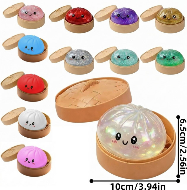 SIBEIJIA Knödel-Formige Dekompressions-Squishy-Bälle, Stressabbau-Spielzeuge - Bild 1
