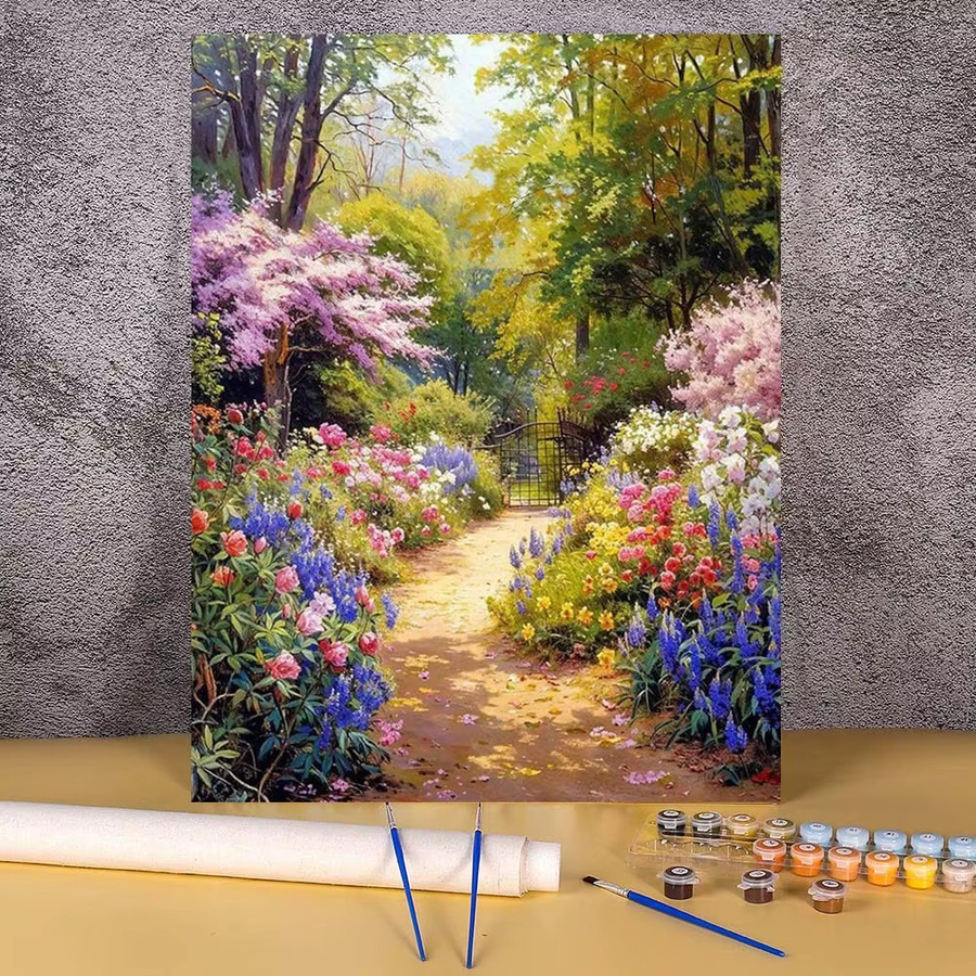 KAYOU Malen nach Zahlen Set Landschaft auf Leinwand mit Acrylfarben in Mehrfarbig - Bild 2