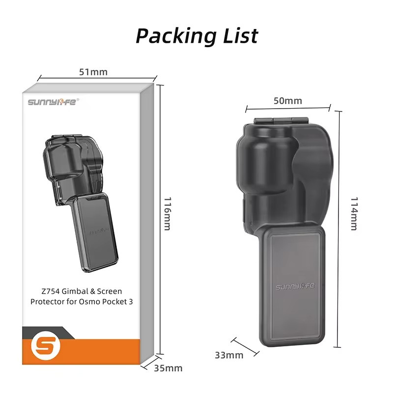 DJI Osmo Pocket 3 Schutzhülle mit Display-Schutzfolie und Objektivkappe in Schwarz - Bild 6