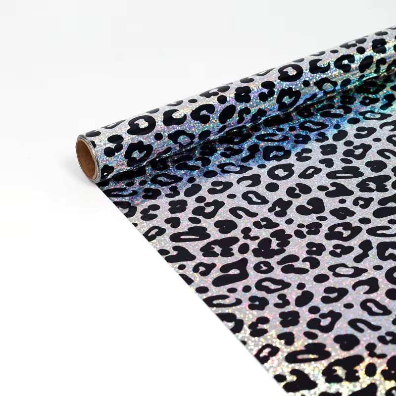 Glitzerndes Geschenkpapier mit Leopardenmuster in Multicolour, 1 Rolle glänzende Geschenkverpackung für Geburtstage und Hochzeiten - Bild 5