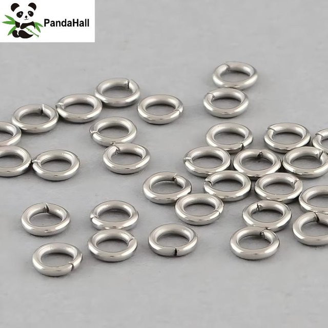 PandaHall Biegeringe, Edelstahl, Oval, Unisex - Bild 1