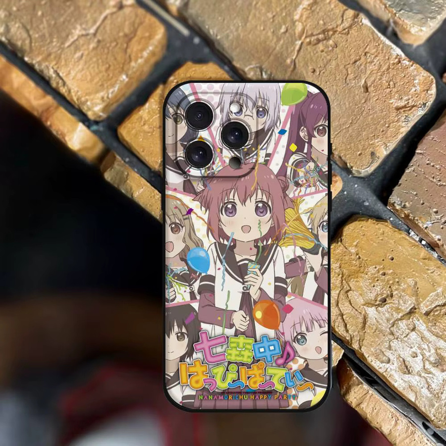 Anime Yuru Yuri Handyhülle aus mattem Silikon für Apple iPhone Modelle in Multicolour - Bild 2