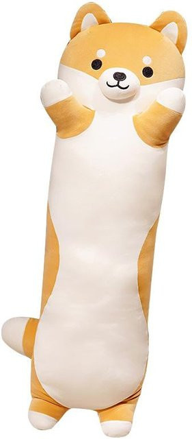 YESFEIER Shiba Inu Hund Plüschtier Kissen, Kuscheltier, Braun - Bild 1