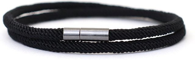 Noter Seilarmband, Nylon, Schwarz, Herren, 19,5 cm - Bild 1