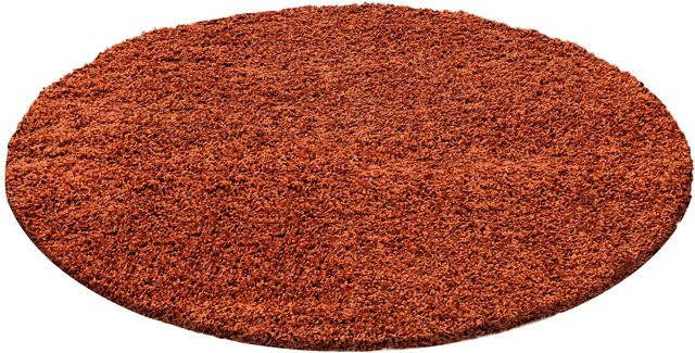 Ayyildiz Hochflorteppich Life 1500 Rund in Terrakotta Ø 160 cm - Bild 1