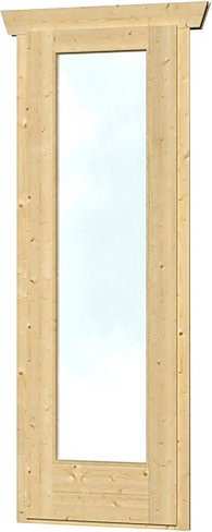 SKANHOLZ Panoramafenster aus Holz in Braun und Beige, B x H: 60 x 192,5 cm - Bild 1
