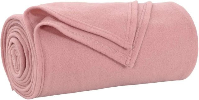 vidaXL Überwurfdecke Fleece in Pink, B/T: 240 x 220 cm - Bild 1