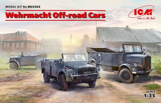 ICM Wehrmacht Off-road Cars, Fahrzeuge, Grau - Bild 1