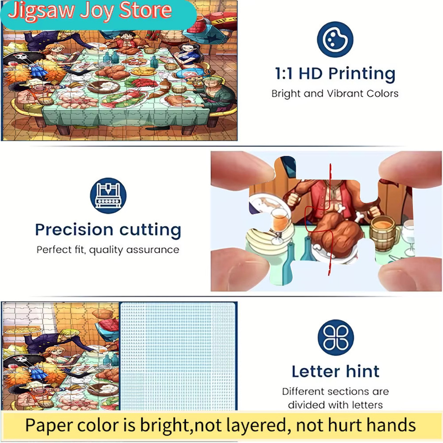 KAYOU One Piece Strohhut-Piraten Papierpuzzle, bunt - Bild 2
