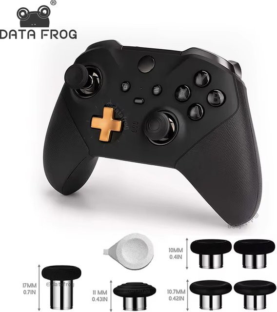 DATA FROG Ersatz-Magnet-Analog-Thumbsticks-Set in Schwarz für Xbox One Elite Series 2 und Elite 1 Controller - Bild 1