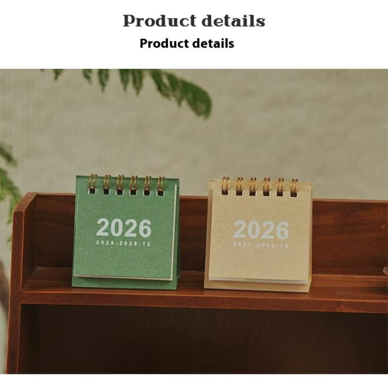SD&HI Mini-Tischkalender 2026 in Blau, kreativer Spulenkalender als Wochen- und Tagesplaner zum Aufstellen - Bild 4