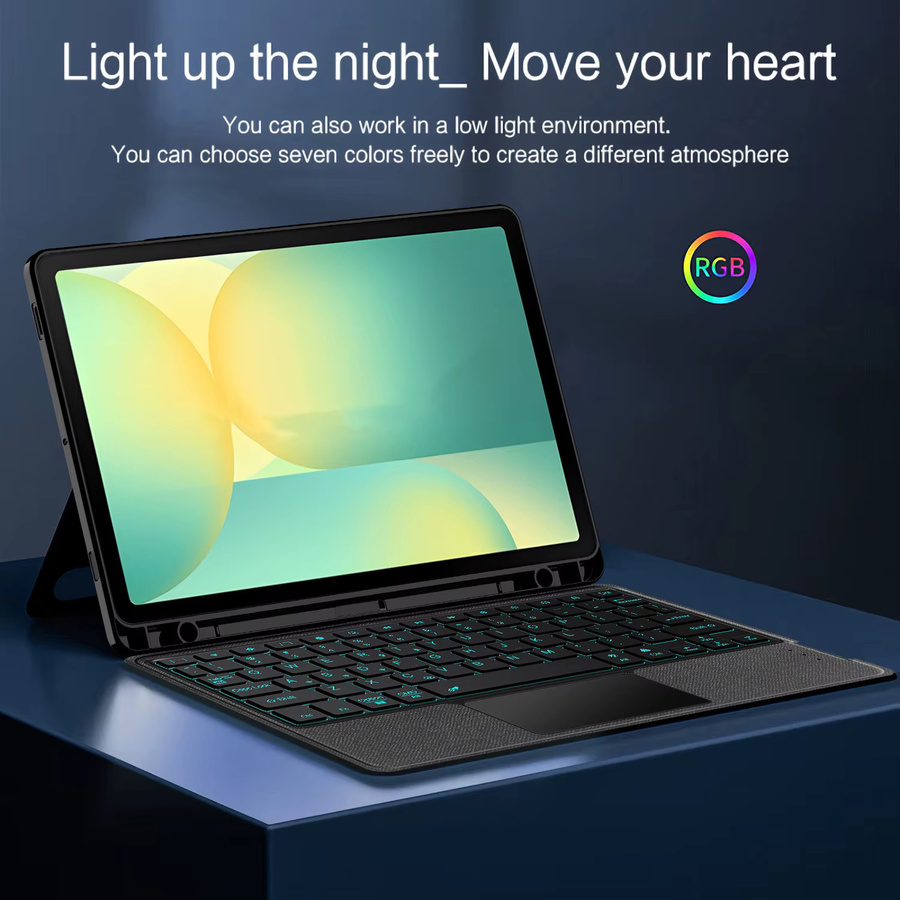 Samsung Magische Tastatur mit Touchpad für Galaxy Tab S10 FE und Tab S9 FE 10,9 Zoll, abnehmbare Hülle, Schwarz - Bild 3