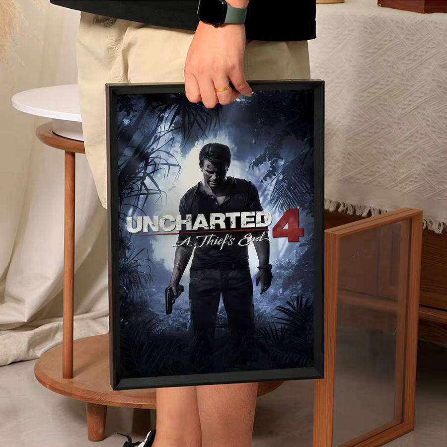 Kayou Uncharted 4 Poster Selbstklebender Wasserfester Papieraufkleber Wanddekoration Mehrfarbig B: 20,0 cm, H: 20,0 cm, T: 15,0 cm - Bild 5