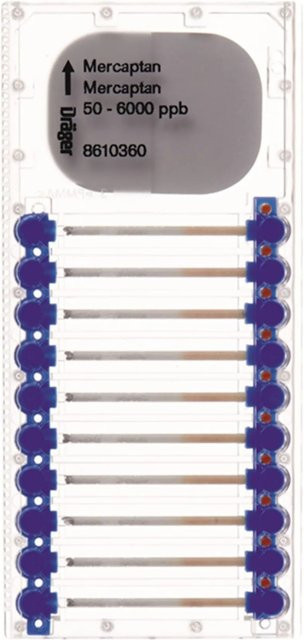 Dräger Microtubes für Mercaptan 50 6000 Ppb transparent - Bild 1