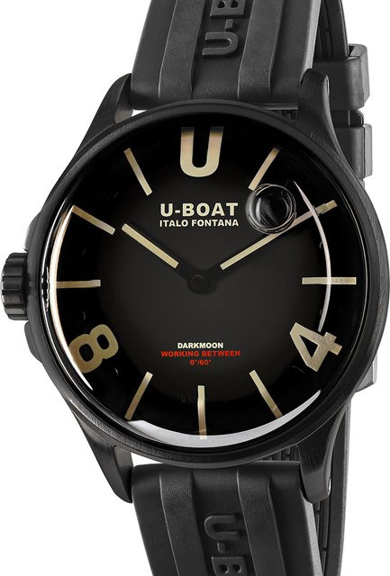 U-Boat Armbanduhr, Quarz, Edelstahl, 40 mm, Schwarz, Herren - Bild 1