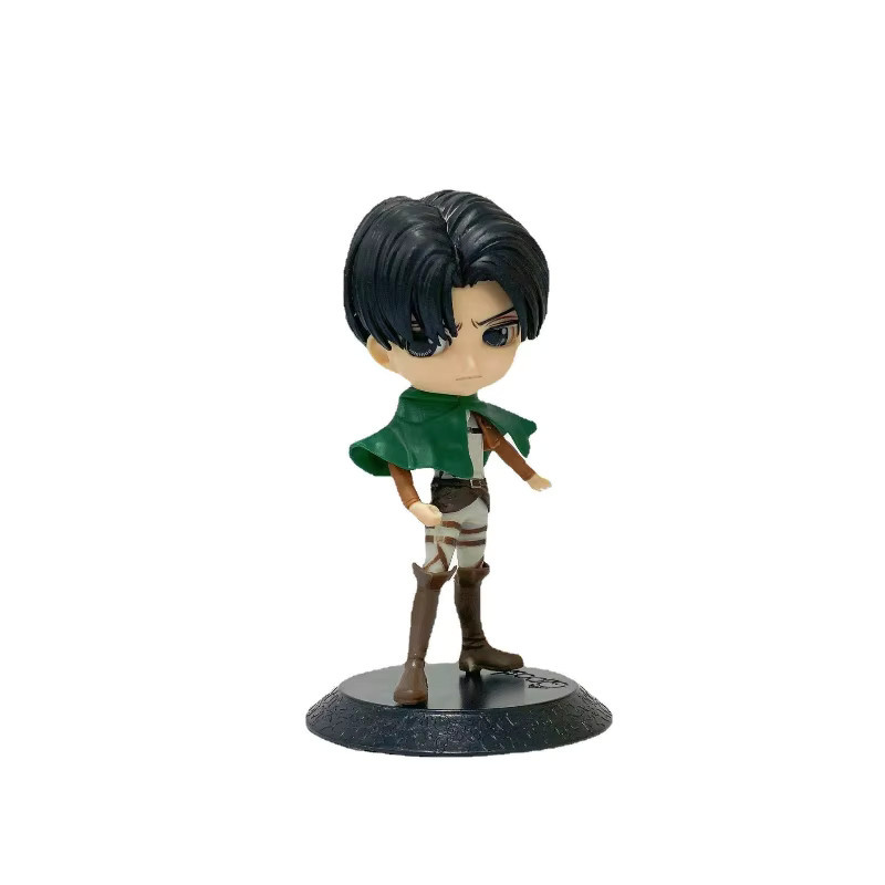 Bandai Attack On Titan Chibi Eren Yeager Levi Ackerman Actionfiguren, Puppe - Bild 2