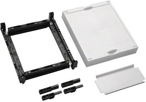 Hager UE21F0 Baustein universN für SaS-System, 3-polig, senkrecht, Weiß, B: 30 cm, H: 25 cm, Tiefe: 6 cm - Bild 1